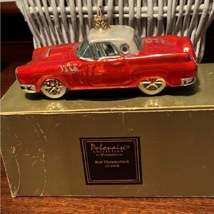 1956 Red Thunderbird Holiday Ornament by Polonaise.